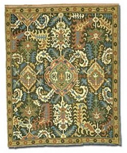 Embroidered panel, 18th to 19th century, from the Caucasus, possibly Karabagh. These colorful textiles of the Caucasus region were a domestic art made for home use and local commerce, and may have inspired the better-known Caucasian rugs made for export. Textile Museum collections.